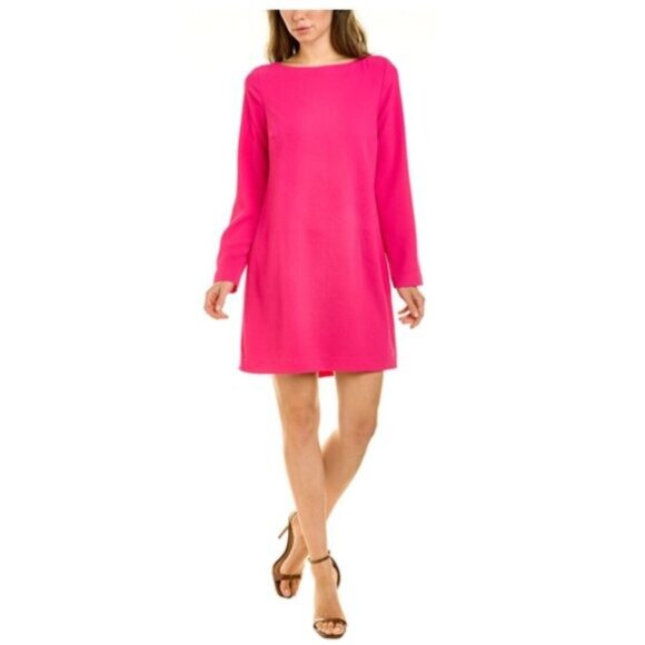 TRINA TURK Lavaliere Shift Dress In Pink - 2 - Picture 1 of 9